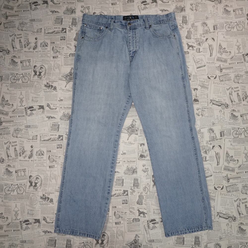 38 -Vintage Y2K TNM jeans baggy faded 00s grunge denim pants